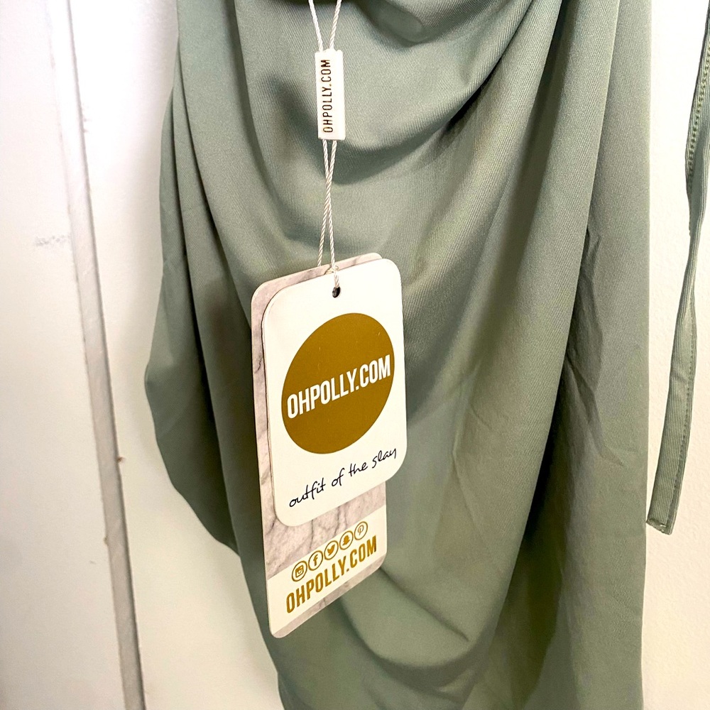 Sage green cocktail/party dress